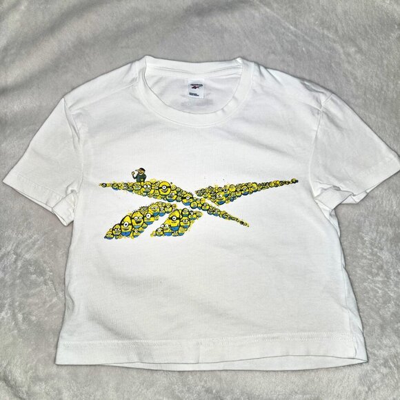 2$20 Reebok X Minions Women’s Crop Top Logo, size XXS - Picture 2 of 5